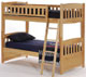 Click here to View the Cinnamon Bunk In Natural Finish without Drawers