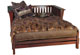 Click here to view Full Loveseat size Mission Rim in Dark Mahogany