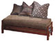 Click here to view the Full Loveseat Ottoman for the Mission Rim in Dark Mahogany